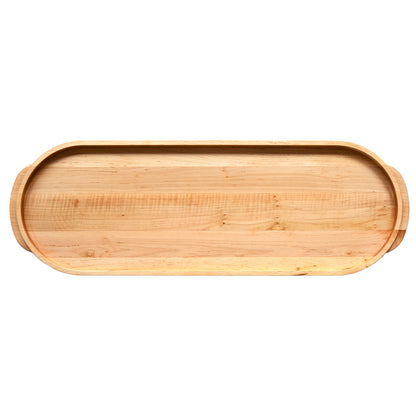 Maple Oval Wooden Buffet Serving Tray-36" x 12" x 1.25"