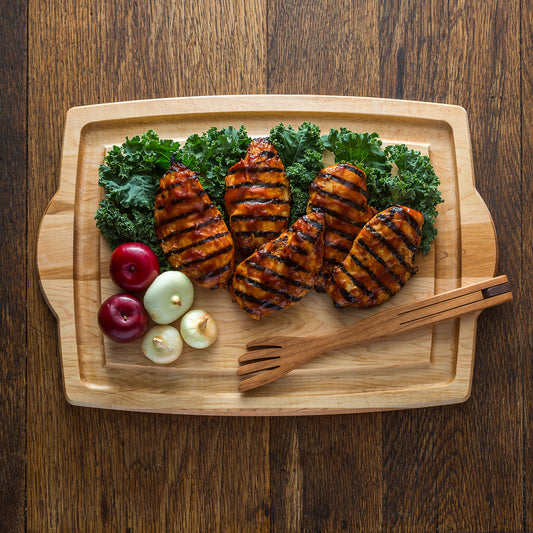 Maple Carving Board with Handles-20" x 14"