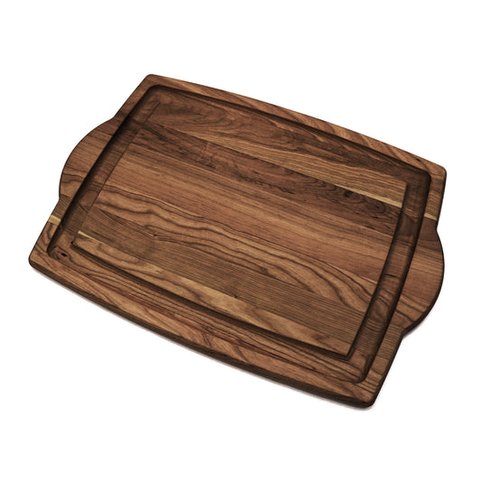 Walnut Carving Board with Handles-20" x 14"