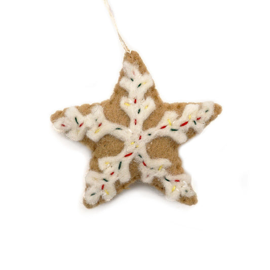Felt Ornament Star Cookie