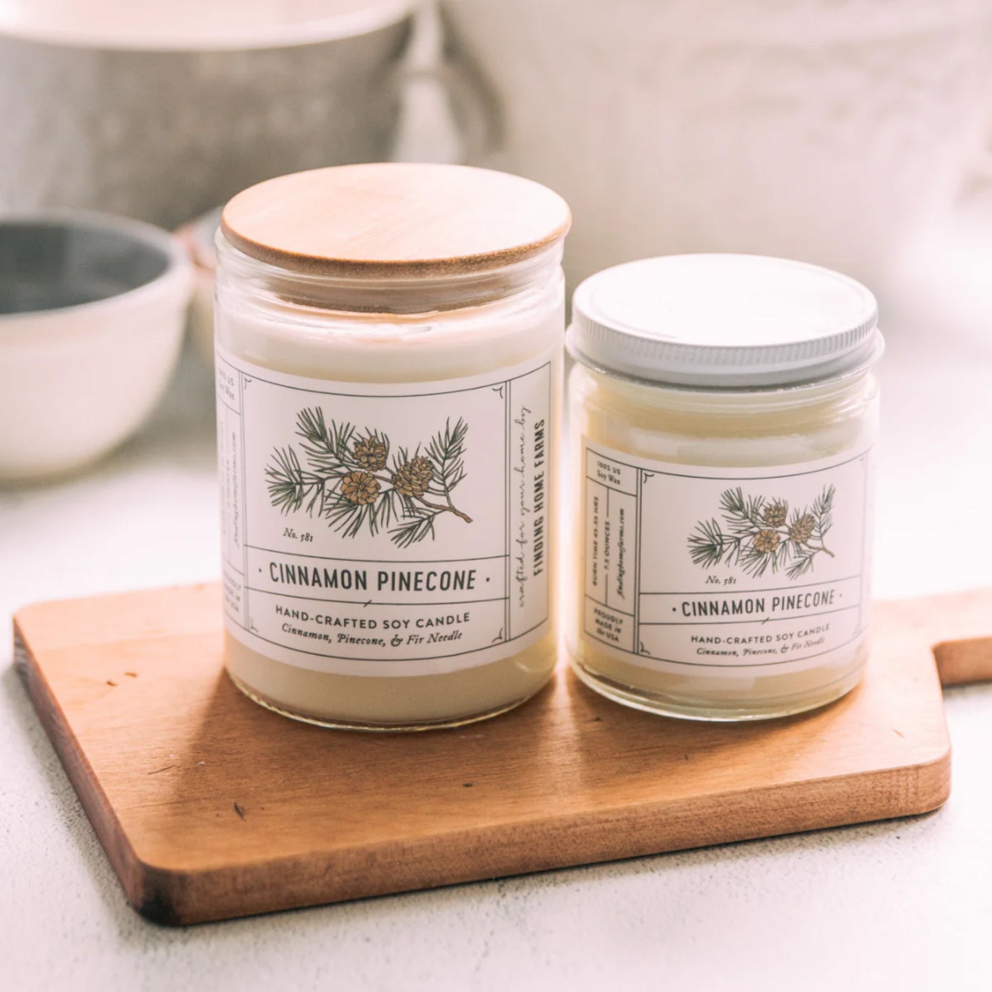 Cinnamon Pinecone Soy Candle