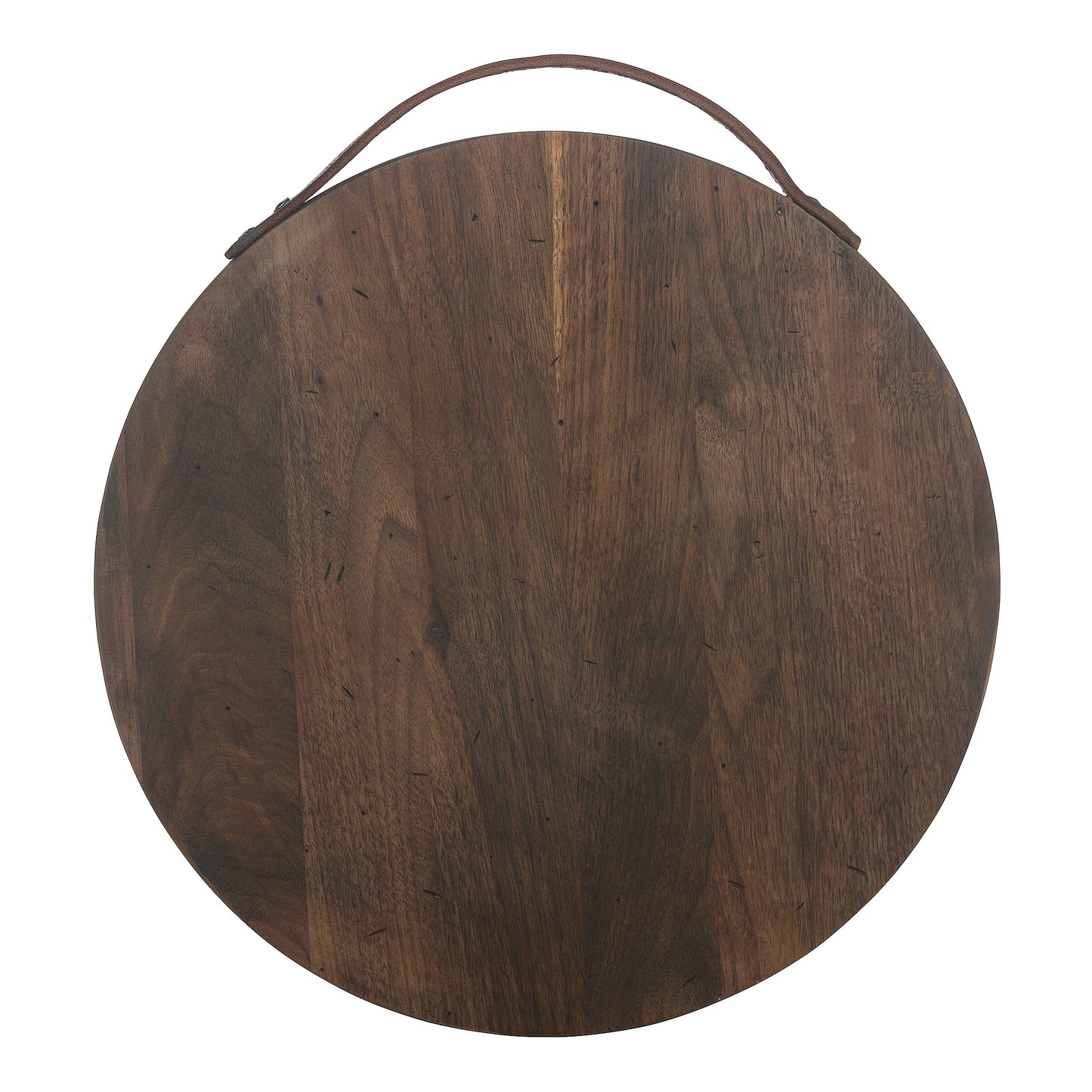 Rustic Walnut Round Serving Board-15"