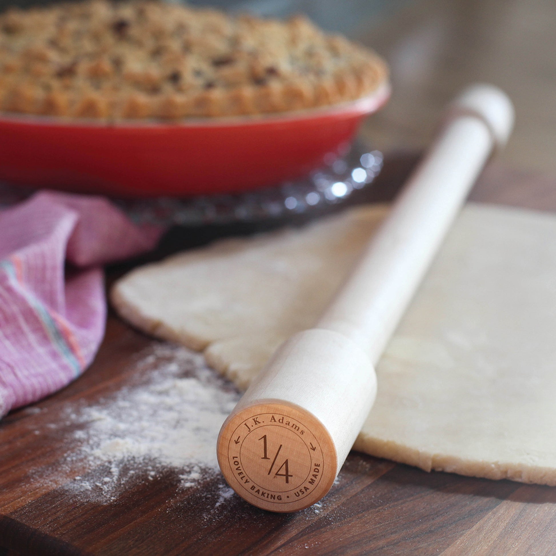  Perfect Cookie Rolling Pin 1/4-in. Fixed Depth