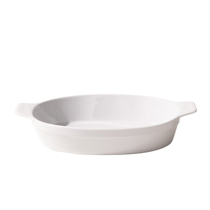 MADE IN 10 x 6.6" Oval Gratin Dish - White