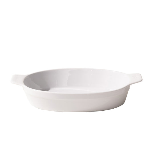MADE IN 10 x 6.6" Oval Gratin Dish - White