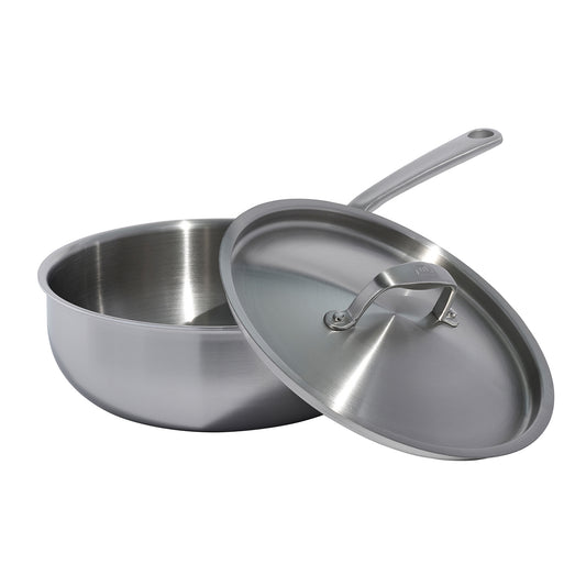 MADE IN Stainless Clad 3 qt. Saucier with Lid