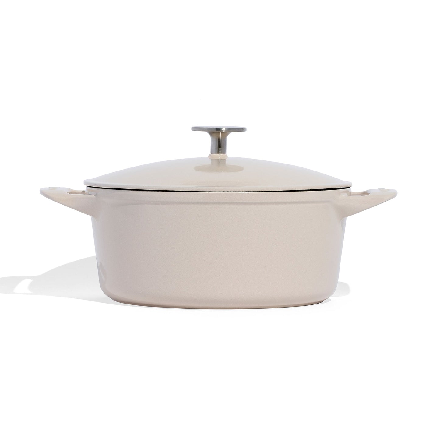 MADE IN Enameled Cast Iron 5.5 qt. Round Dutch Oven - Antique White
