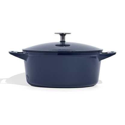 MADE IN Enameled Cast Iron 5.5 QT. Round Dutch Oven - Harbour Blue