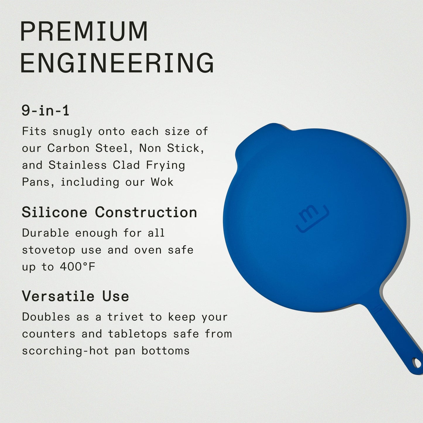 MADE IN 12.5" Universal Frying Pan Lid - Harbour Blue