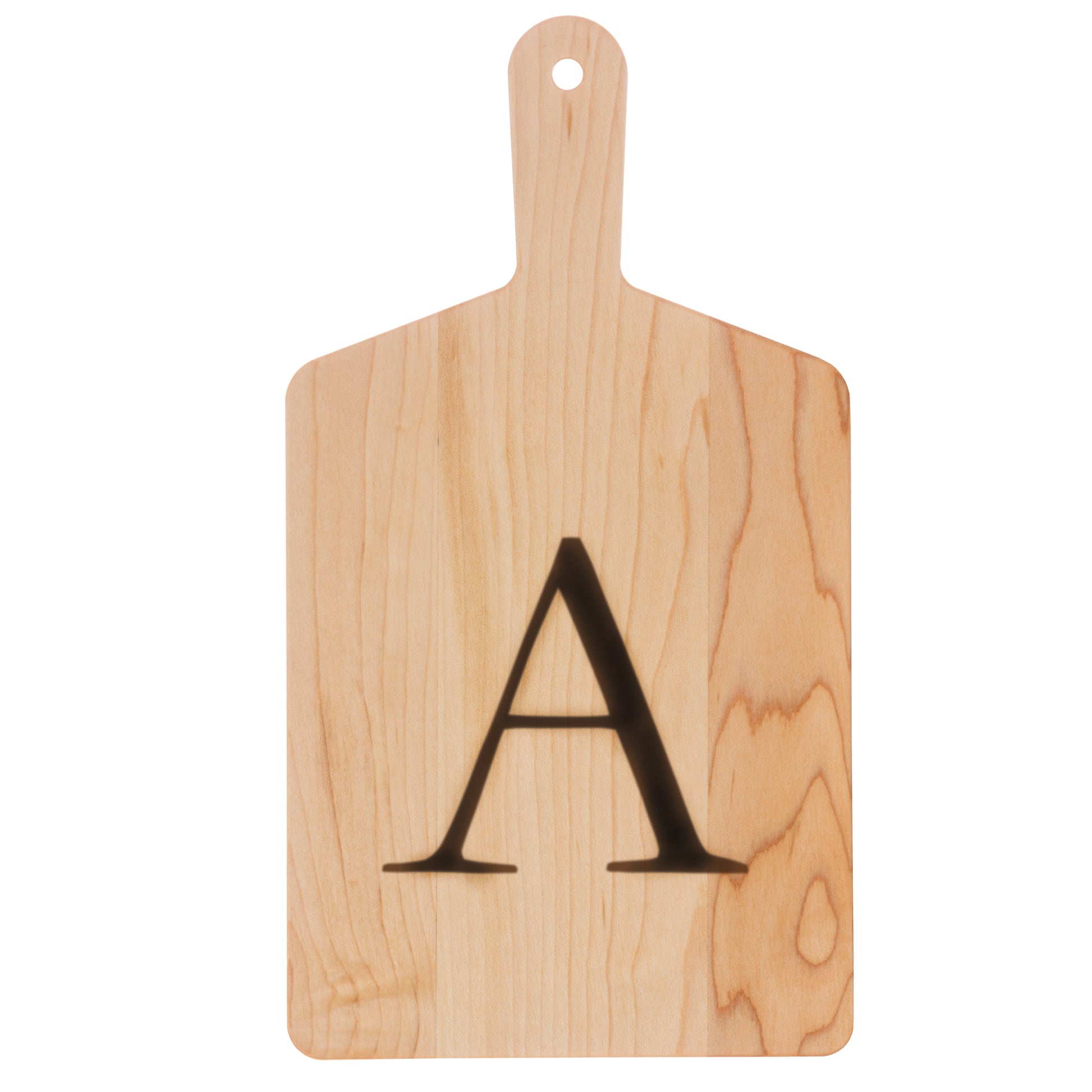 Monogrammed Maple Cheese Board Gift Pack