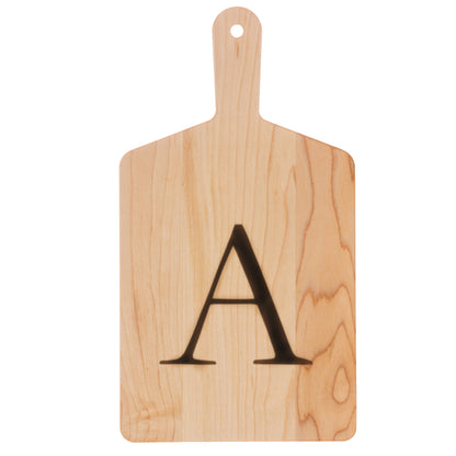 Monogrammed Maple Cheese Board Gift Pack