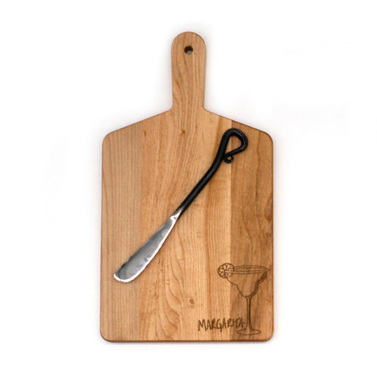 Cocktails Maple Rectangle Handled Serving Board Gift Pack-11" x 6"