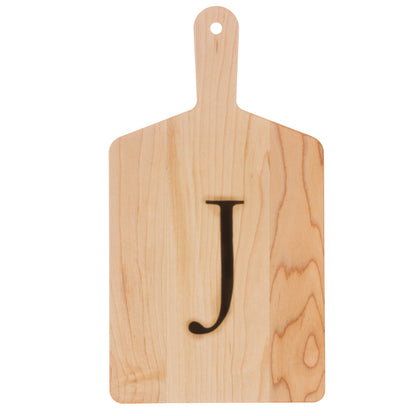 Monogrammed Maple Cheese Board Gift Pack