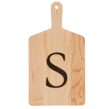 Monogrammed Maple Cheese Board Gift Pack