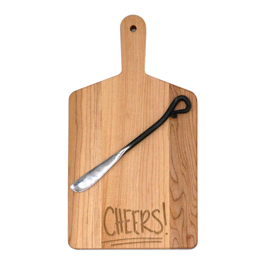 Sayings Maple Rectangle Handled Serving Board Gift Pack-11" x 6"