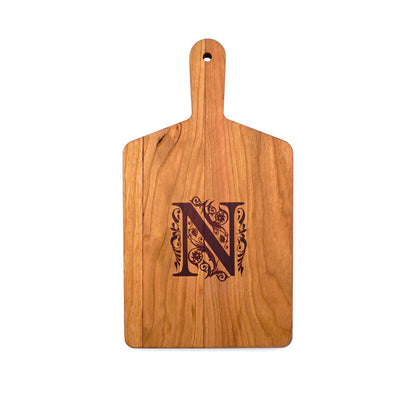 Monogrammed Cherry Cheese Board