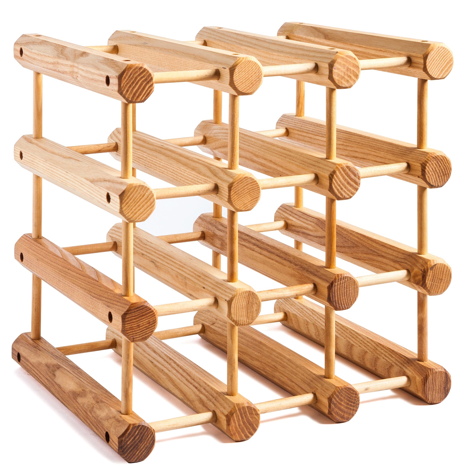 12 Bottle Wooden Modular Wine Rack
