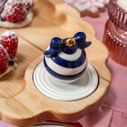 Nora Fleming Mini Deck the Halls Blue Ornament