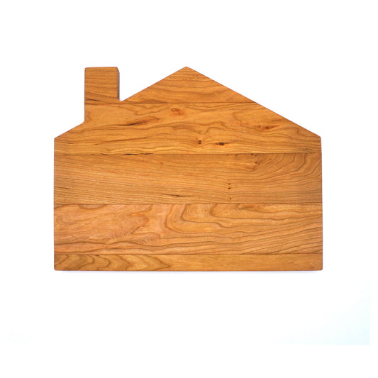 Cherry Novelty Cabin Shaped Board-16" x 12"