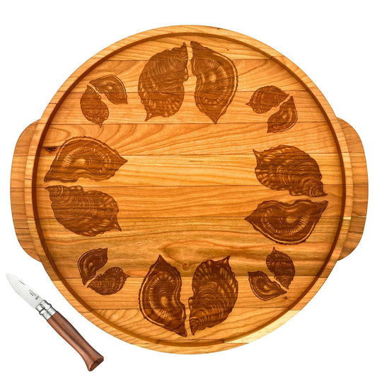Oyster Serving Tray + Oyster Knife Gift Set