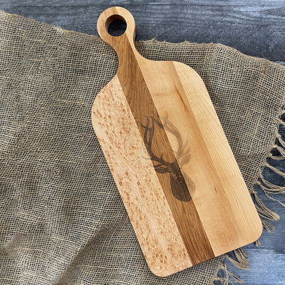 Laura Zindel Large Maple Paddle Serving Board - More designs available