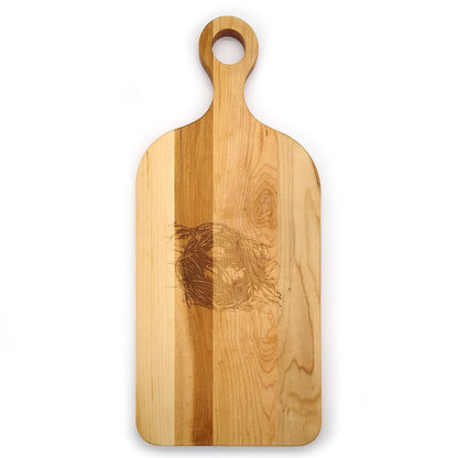 Laura Zindel Large Maple Paddle Serving Board - More designs available