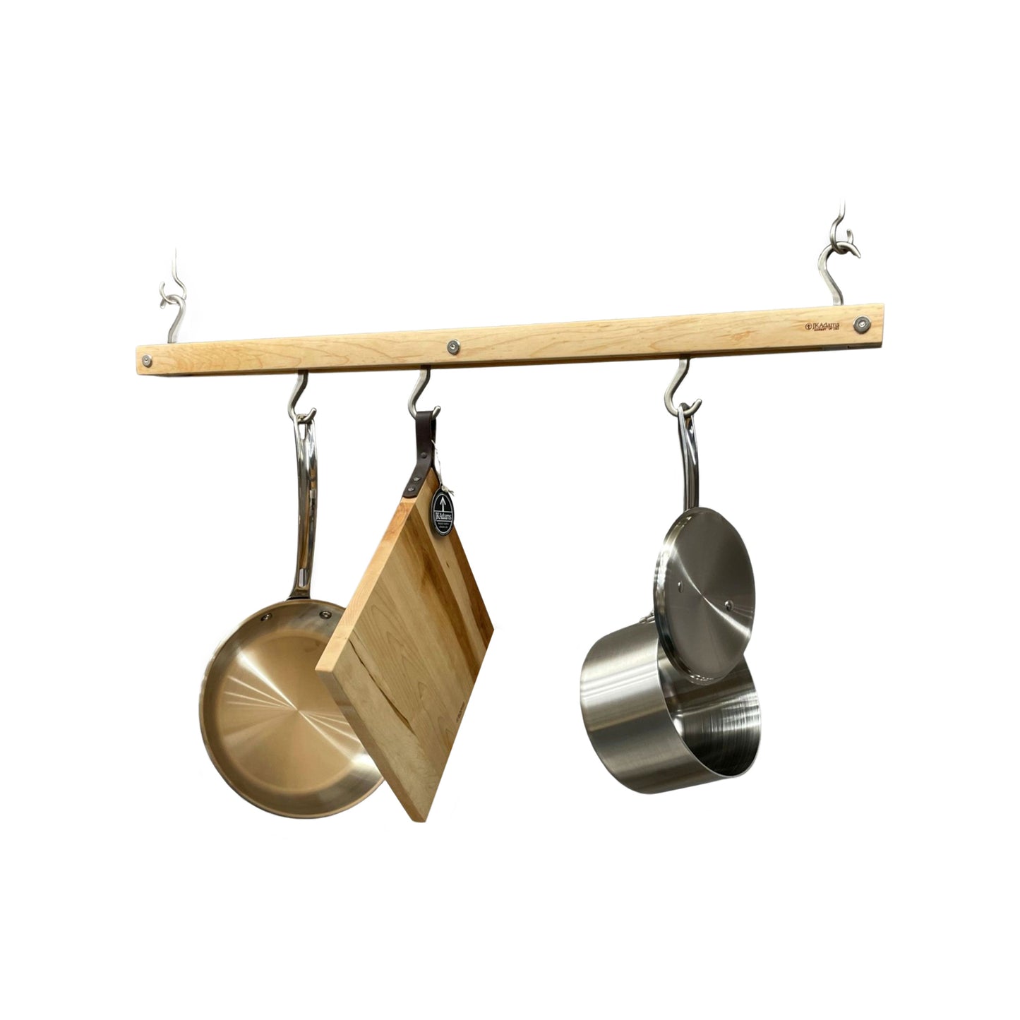 Maple Hanging Bar Pot Rack