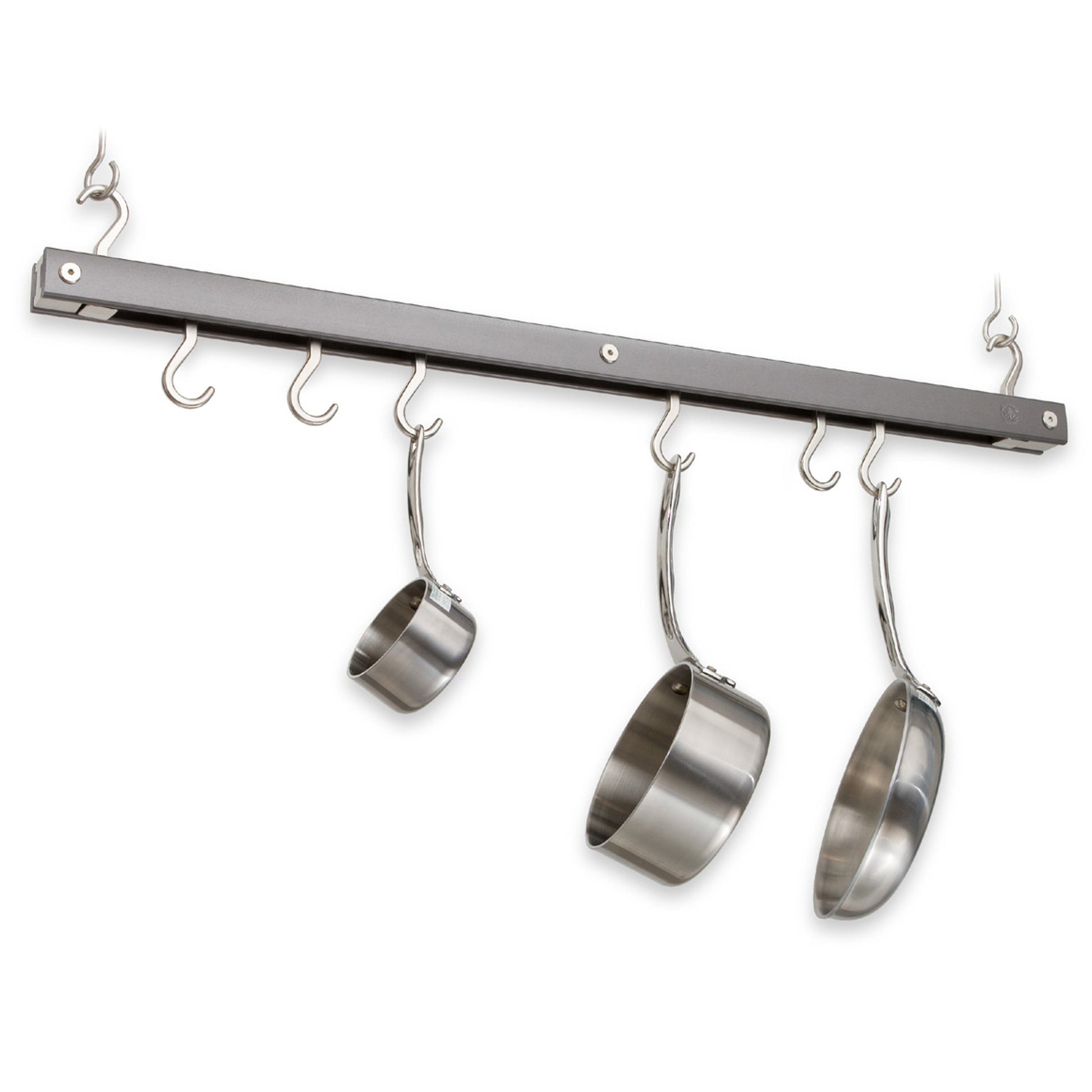 Gray Maple Hanging Bar Pot Rack