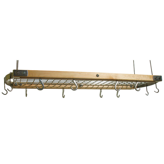 Maple Hanging Oval Pot Rack