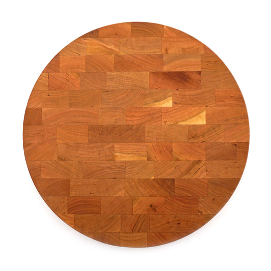 Professional End Grain Cherry Board-16" Round