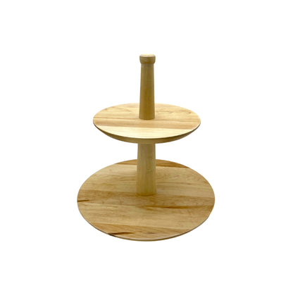 Maple Two Tiered Lazy Susan-13" x 14 1/2"