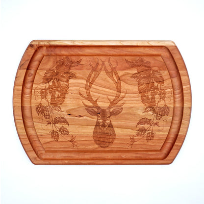Laura Zindel Cherry Reversible Carving Board - Stag
