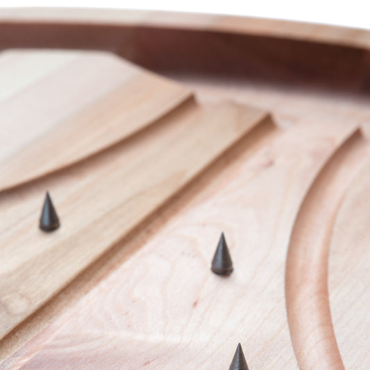Maple Carving Board with Spikes-20" x 14"