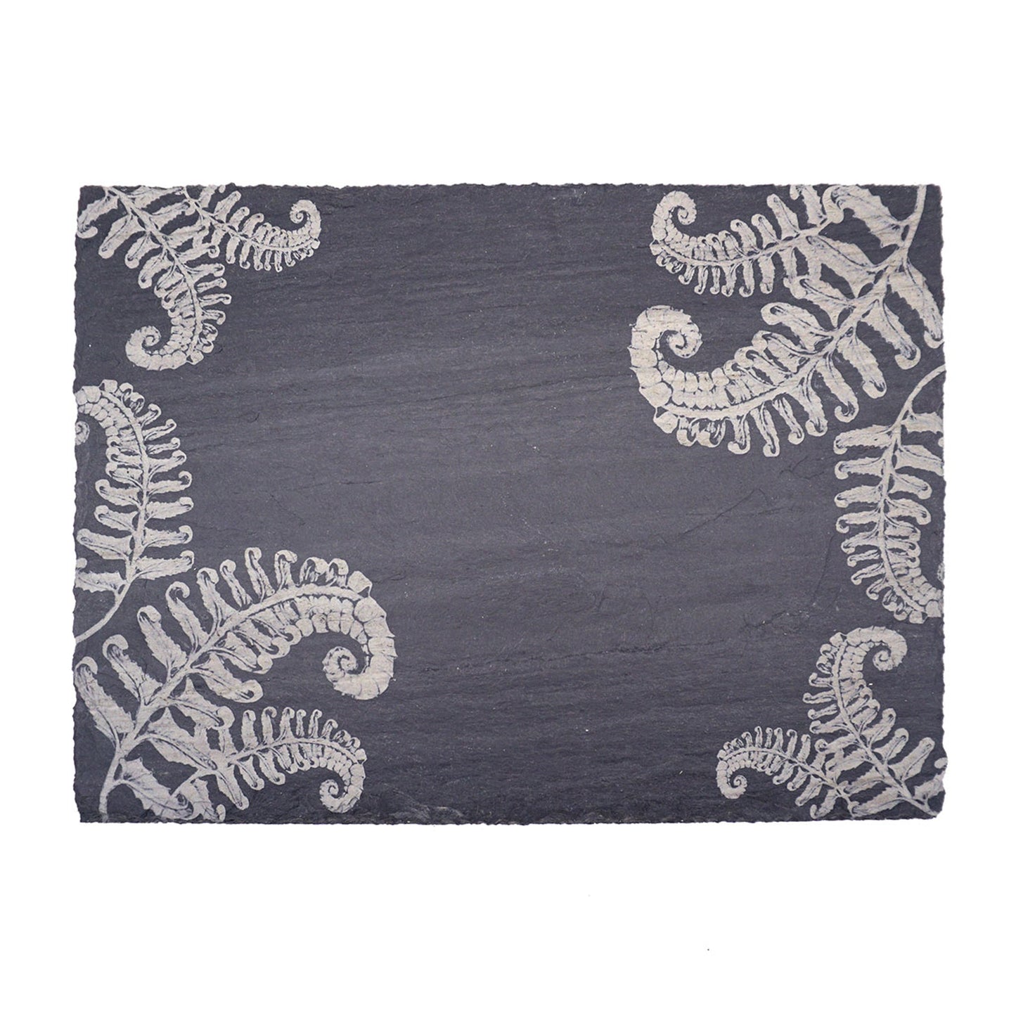 Laura Zindel Slate Rectangle Serving Tray-Fern