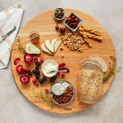 Cherry Round Grazing Board-26" Diameter