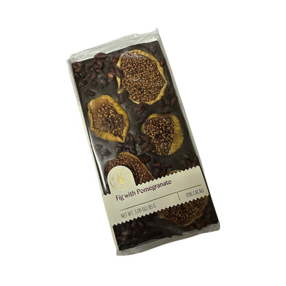 Fig with Pomegranate Dark Chocolate Bar