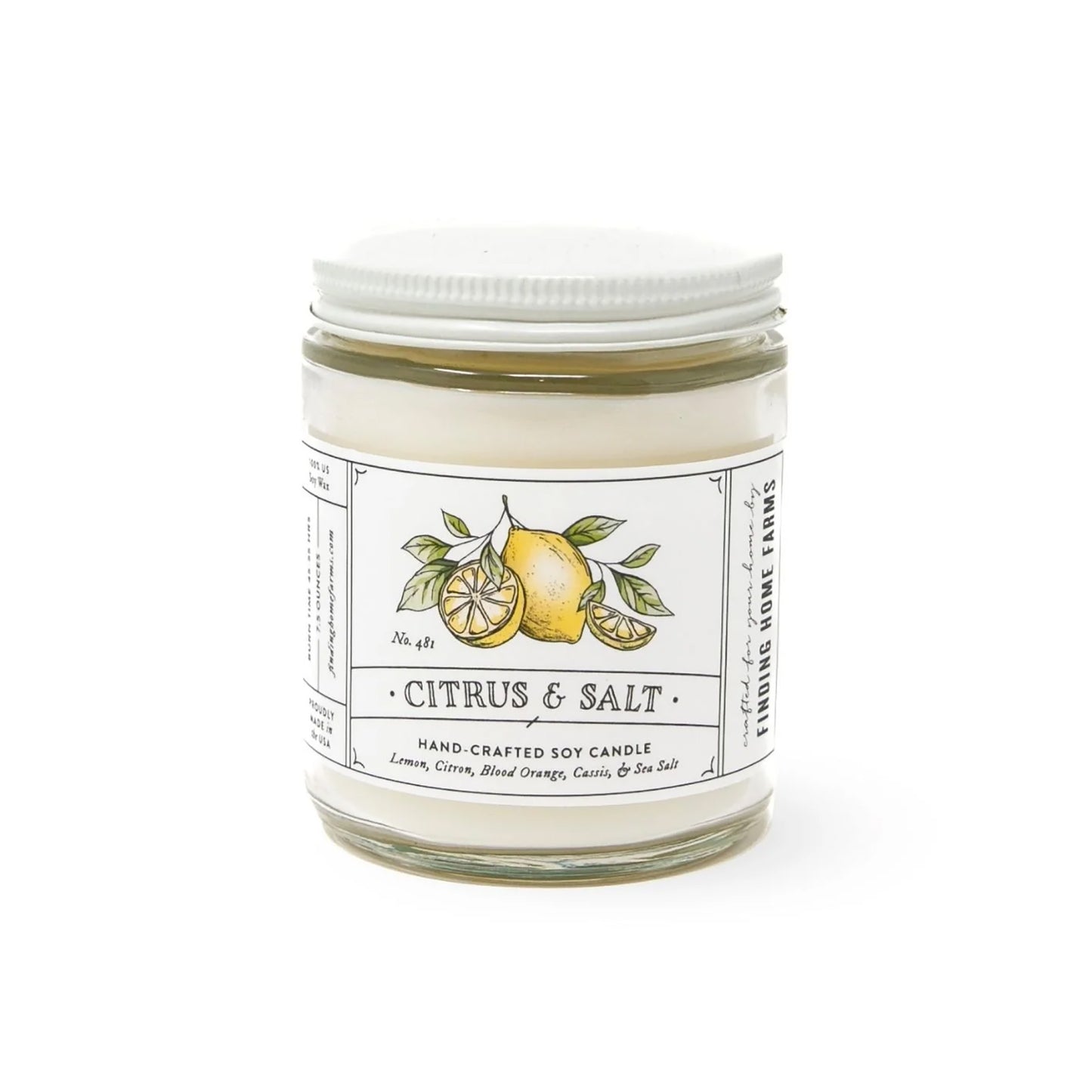 Citrus & Salt Soy Candle-Small