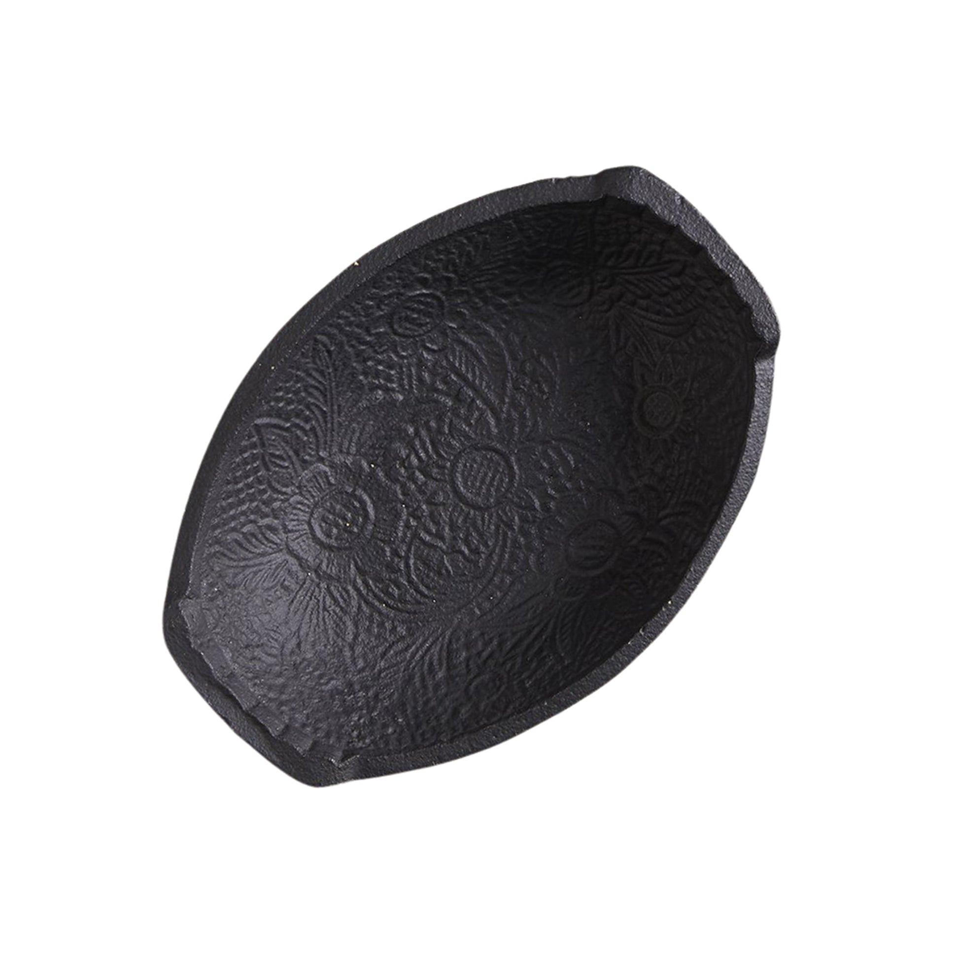 Cast Iron Oval Embossed Bowl