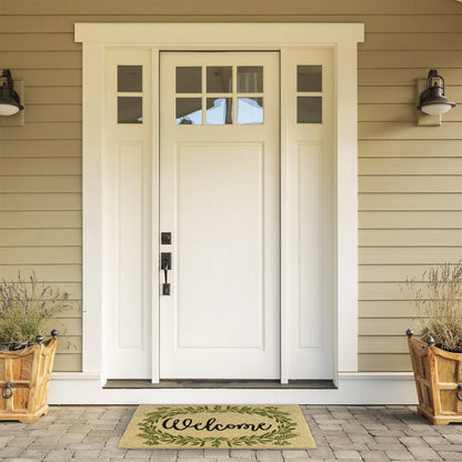 Greenery Welcome Coir Doormat