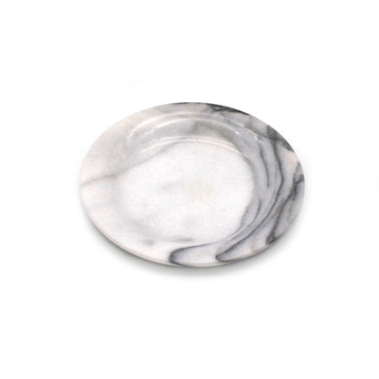 Danby White Vermont Marble Wine Saucer