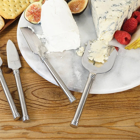 Cheese knife set “Caseus” in stainless steel and wood – LEGNOART
