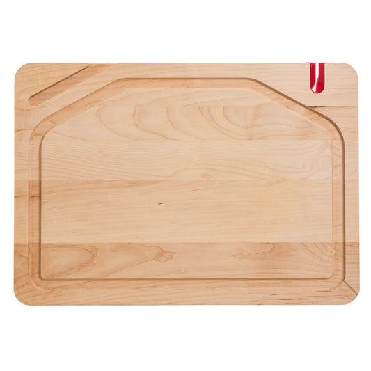 15 x 20 White Plastic Cutting Board w/ Handle