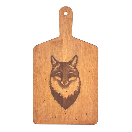 Laura Zindel Artisan Maple Rectangle Handled Serving Board - Fox