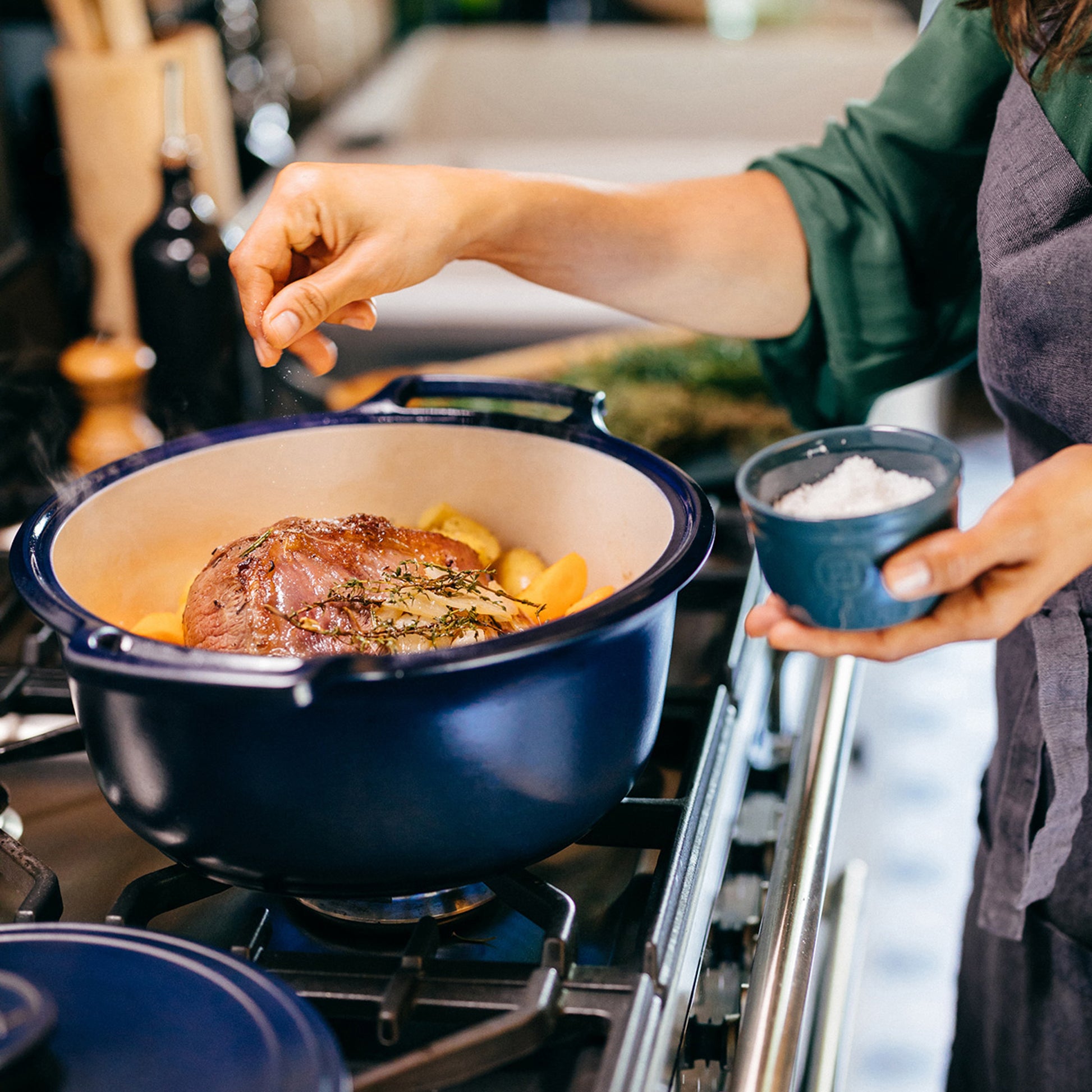 Emile Henry Ceramic Dutch Oven, 3 Sizes 4-Quart, 6-Quart, 7.5