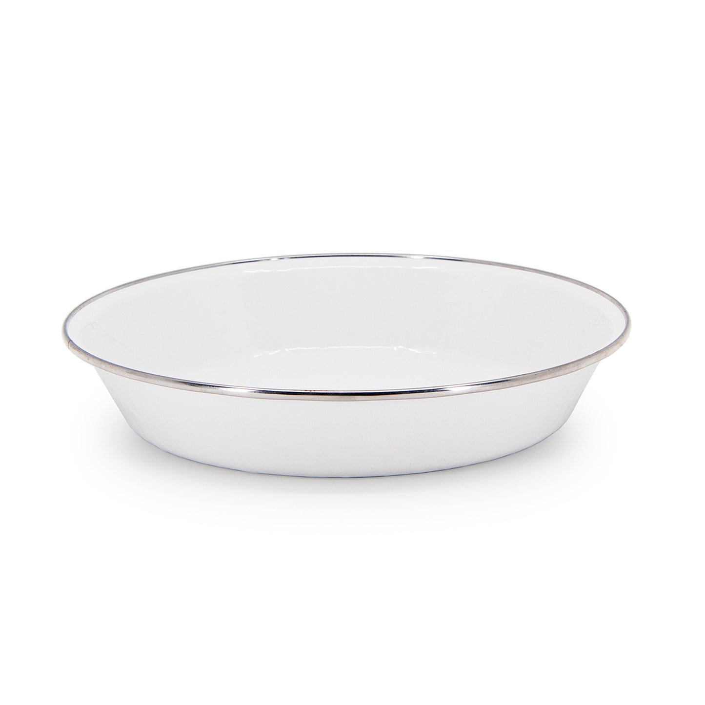Enamel Pie Plate-White