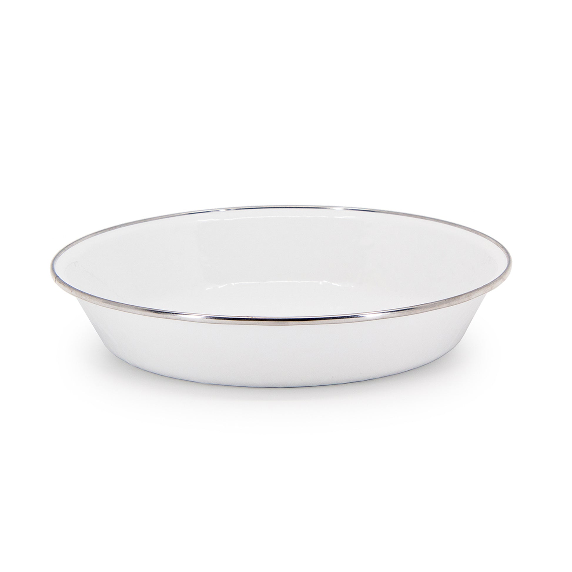 Enamel Pie Plate-White