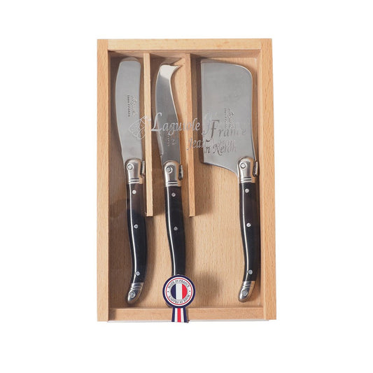 Laguoile Cheese Knife Set-Black