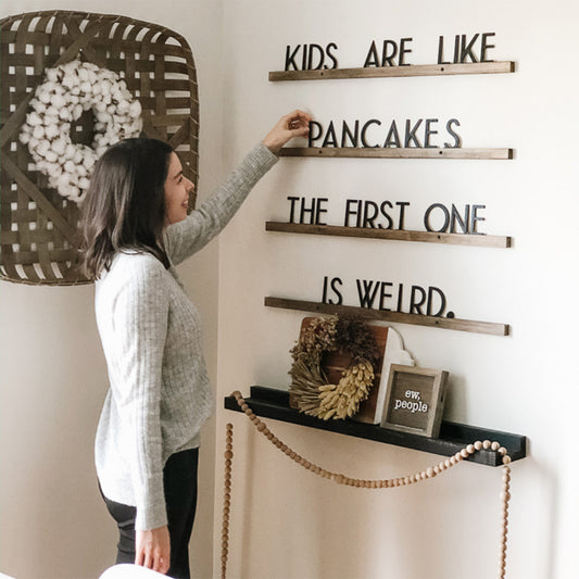 Gatsby Font Letter Ledge Set