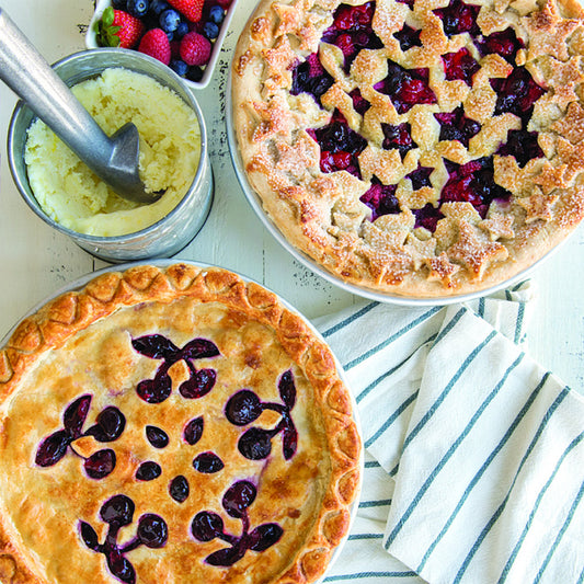 Reversible Pie Topper-Stars & Cherries