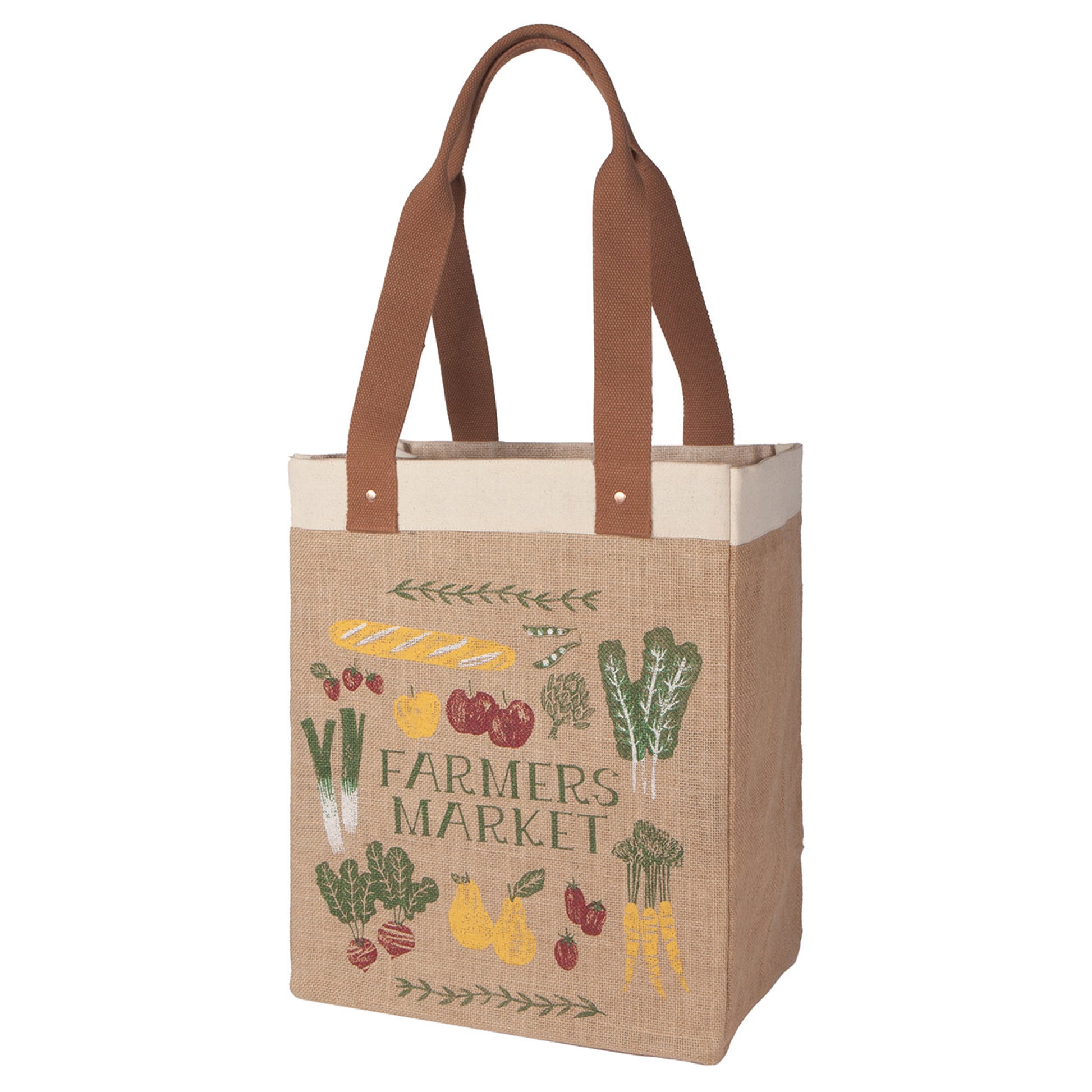 Jute Farmer's Market Tote Bag